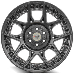 es 4PS50 18x9 6x120mm Satin Black Wheel for Chevrolet Colorado 2015-2023-546