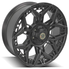 es 4PS60 22x9 5x5" & 5x5.5" Satin Black Wheel for Dodge Ram 1500 1994-2010-607