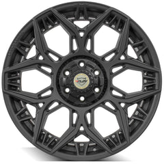 es 4PS60 22x9 6x135mm & 6x5.5" Satin Black Wheel for Ford Expedition 2003-2023-611