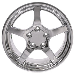 18" Replica Wheel CV05 Fits Chevrolet Corvette - C5- Design Four-Image-1