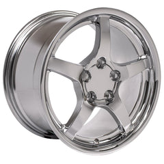 18" Replica Wheel CV05 Fits Chevrolet Corvette - C5- Design Four-Image-2