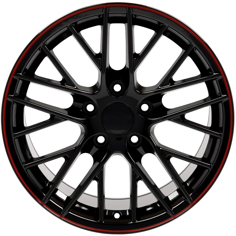 17" Replica Wheel CV08A Fits Chevrolet Corvette - C6 ZR1- Design Two-Image-1