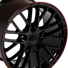 17" Replica Wheel CV08A Fits Chevrolet Corvette - C6 ZR1- Design Two-Image-3