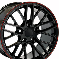 18" Replica Wheel CV08A Fits Chevrolet Corvette - C6 ZR1- Design Two-Image-2