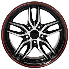 17" Replica Wheel CV18A Fits Chevrolet Corvette - C7 Stingray- Design Three-Image-1