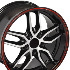 17" Replica Wheel CV18A Fits Chevrolet Corvette - C7 Stingray- Design Three-Image-3
