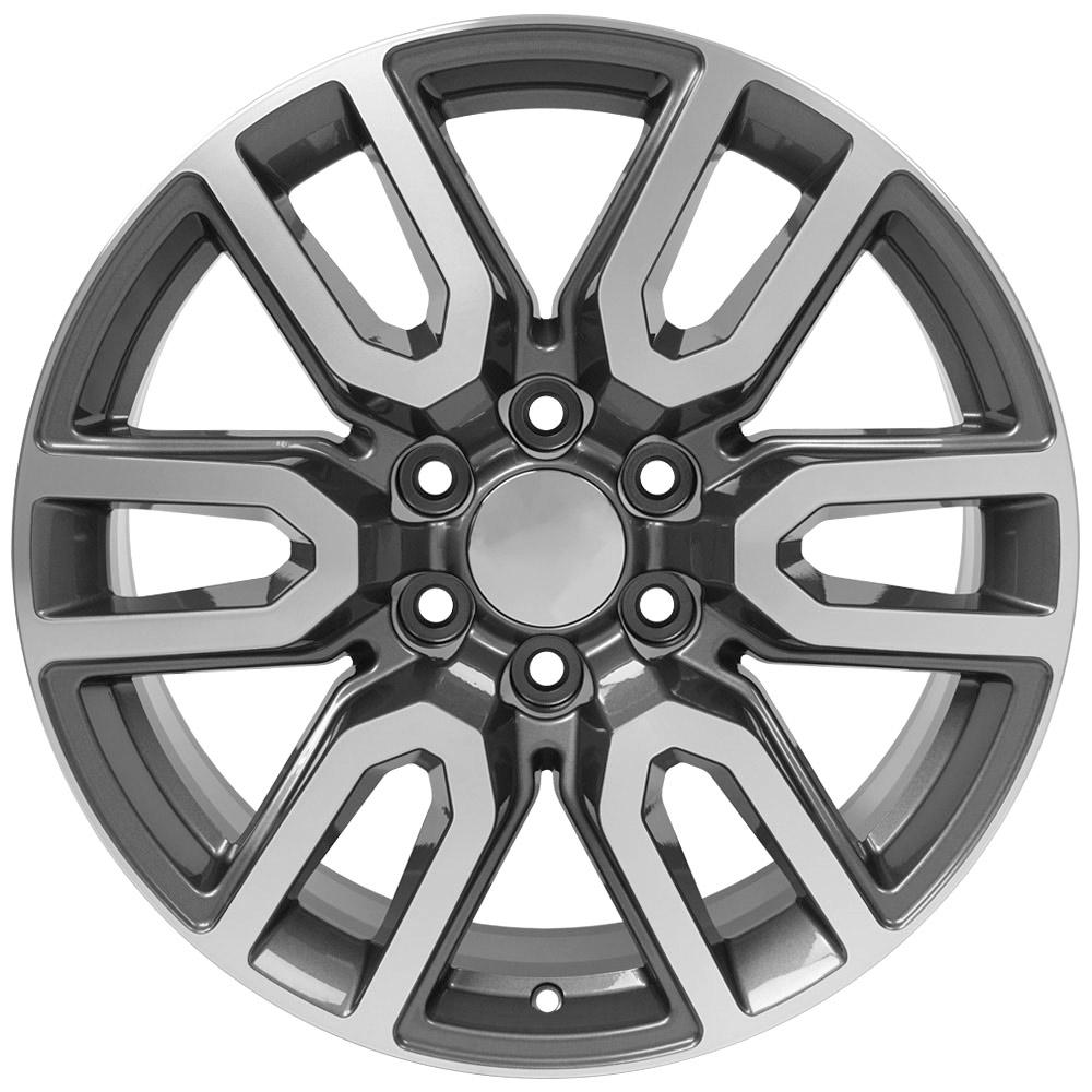 20" Replica Wheel CV36 Fits GMC Sierra- Design Three-Image-1