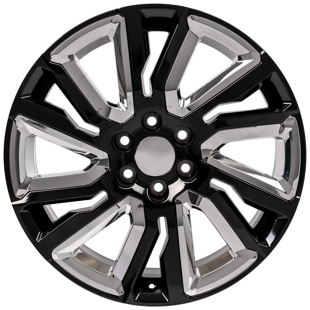 22" Replica Wheel CV39 Fits GMC Sierra- Design Two-Image-1