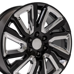 22" Replica Wheel CV39 Fits GMC Sierra- Design Two-Image-3