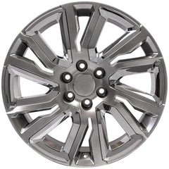 22" Replica Wheel CV39 Fits GMC Sierra- Design Four-Image-1