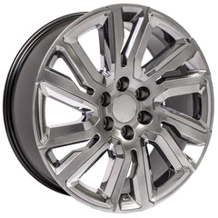 22" Replica Wheel CV39 Fits GMC Sierra- Design Four-Image-2