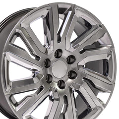 22" Replica Wheel CV39 Fits GMC Sierra- Design Four-Image-3