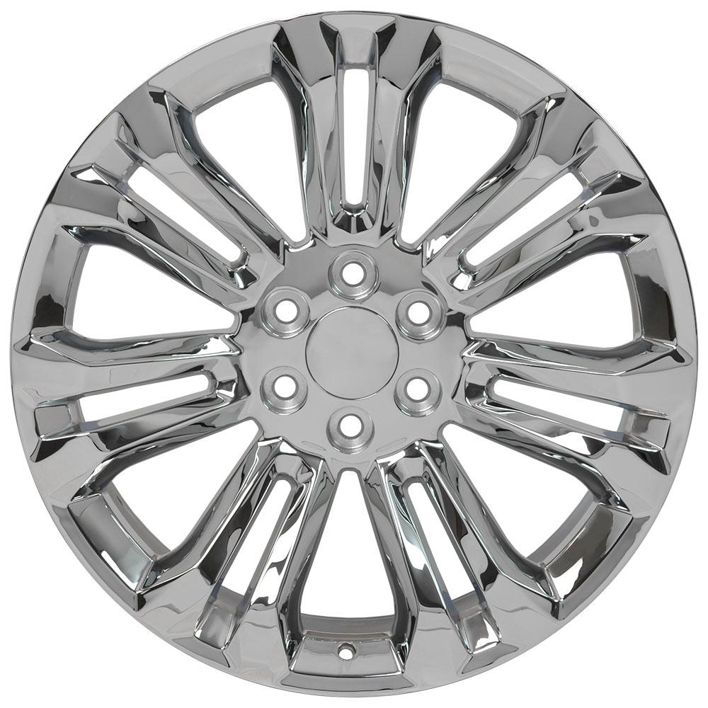 22" Replica Wheel CV43 Fits Chevrolet Silverado- Design Two-Image-1