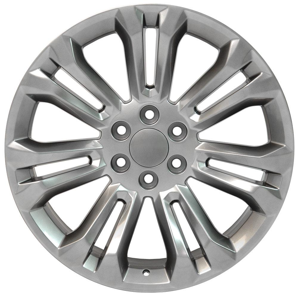 22" Replica Wheel CV43 Fits Chevrolet Silverado- Design Three-Image-1