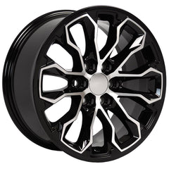 17" Replica Wheel fits Chevrolet Colorado ZR2 - CV54 Black Machine- Design One-Image-2