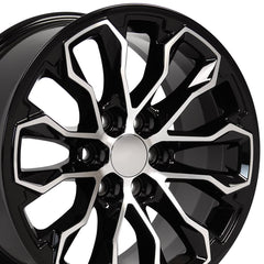 17" Replica Wheel fits Chevrolet Colorado ZR2 - CV54 Black Machine- Design One-Image-3