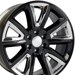 20" Replica Wheel CV73 Fits Chevrolet Tahoe- Design One-Image-2
