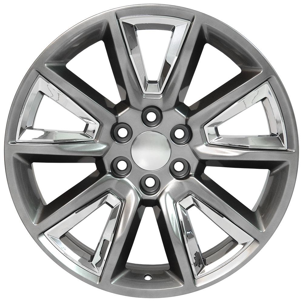 22" Replica Wheel CV73B Fits Chevrolet Tahoe- Design One-Image-1