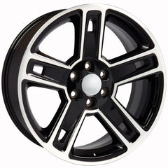 22" Replica Wheel CV74B Fits Chevrolet Silverado- Design One-Image-2