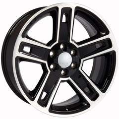 22" Replica Wheel CV74B Fits Chevrolet Silverado- Design One-Image-2