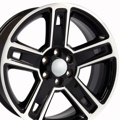 22" Replica Wheel CV74B Fits Chevrolet Silverado- Design One-Image-3