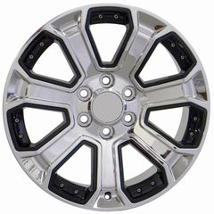 22" Replica Wheel CV93 Fits Chevrolet Silverado- Design Four-Image-1