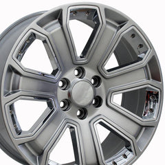 22" Replica Wheel CV93 Fits Chevrolet Silverado- Design Two-Image-2