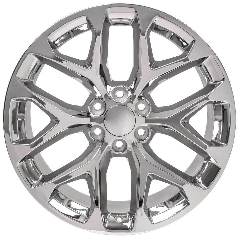 22" Replica Wheel CV98 Fits Chevy Silverado- Design Four-Image-1