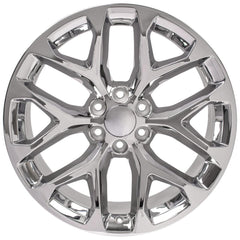 22" Replica Wheel CV98 Fits Chevy Silverado- Design Four-Image-1