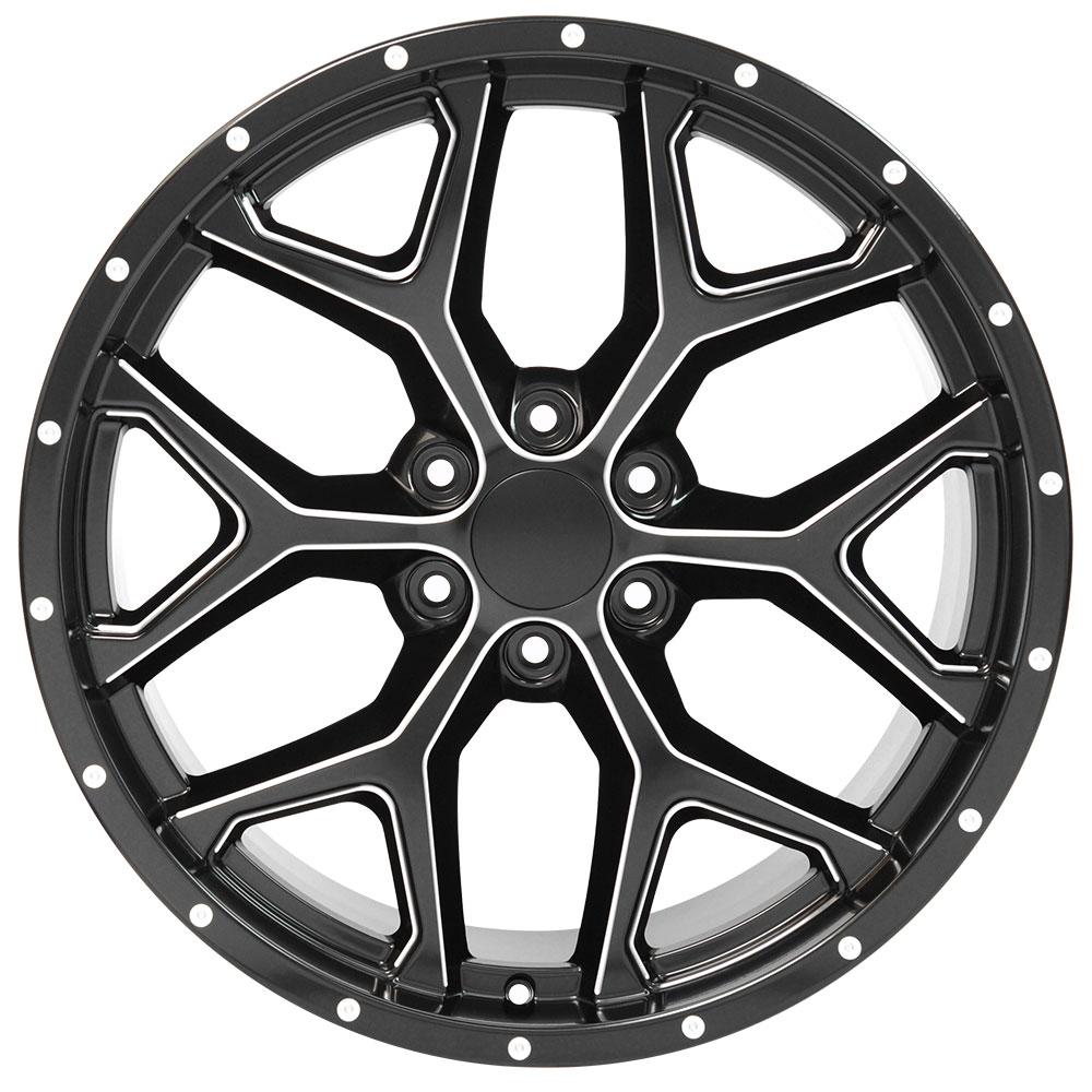 22" Replica Wheel CV98 Fits Chevy Silverado- Design Three-Image-1