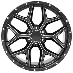22" Replica Wheel CV98 Fits Chevy Silverado- Design Three-Image-1