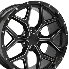 22" Replica Wheel CV98 Fits Chevy Silverado- Design Three-Image-3