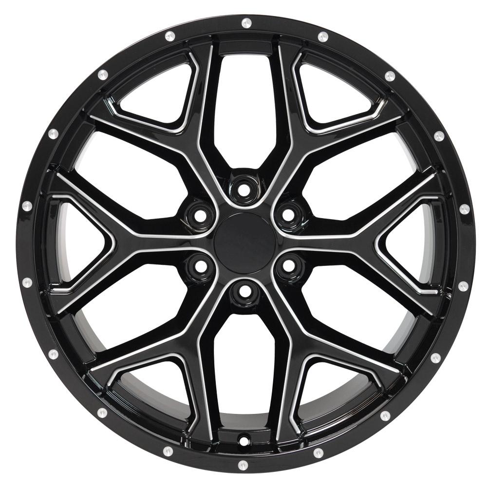 22" Replica Wheel CV98 Fits Chevy Silverado- Design Two-Image-1