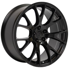 20" fits Dodge - Hellcat Style Replica Wheel - Black 20x9- Design One-Image-2