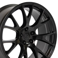 20" fits Dodge - Hellcat Style Replica Wheel - Black 20x9- Design One-Image-3