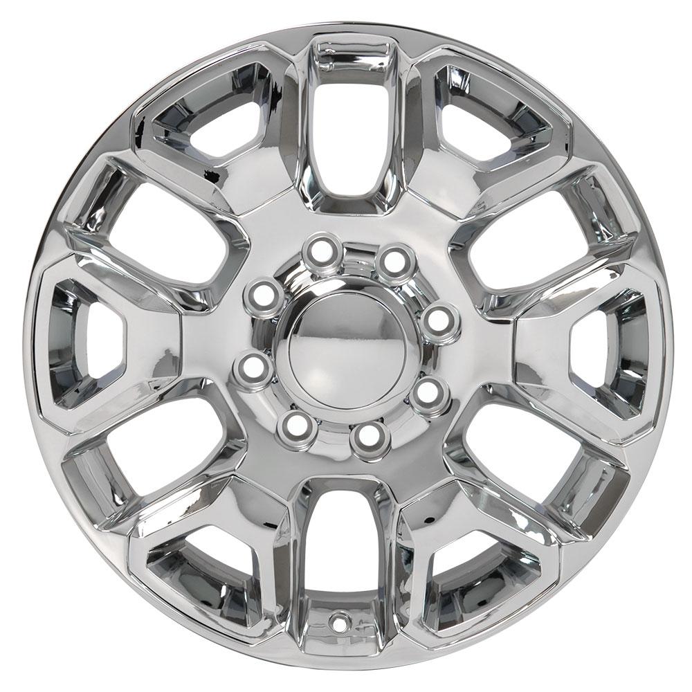 20" Replica Wheel DG66 Fits Dodge RAM 2500-3500 20x8 Chrome Wheel- Design One-Image-1