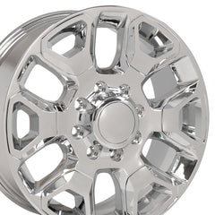 20" Replica Wheel DG66 Fits Dodge RAM 2500-3500 20x8 Chrome Wheel- Design One-Image-3