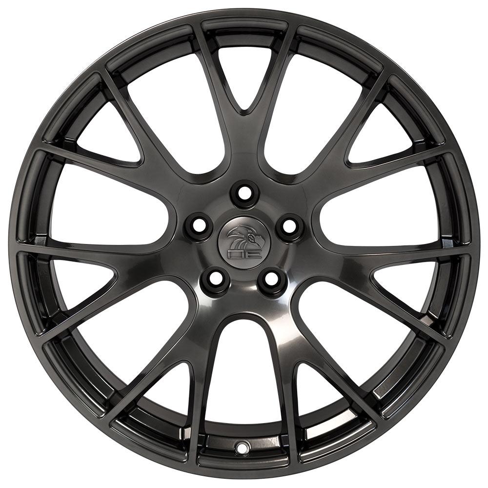 22" Replica Wheel DG69 Fits Dodge RAM Hellcat- Design Four-Image-1