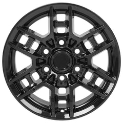 16" Replica Wheel fits Toyota Tacoma TRD - TY17 Black 16x7- Design One-Image-1