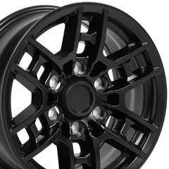 16" Replica Wheel fits Toyota Tacoma TRD - TY17 Satin Black 16x7- Design One-Image-3