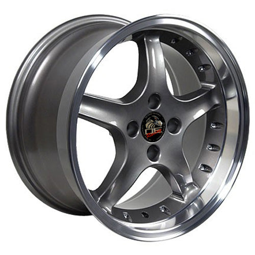 17" Replica Wheel FR04 Fits Ford Mustang Cobra- Design Four-Image-1