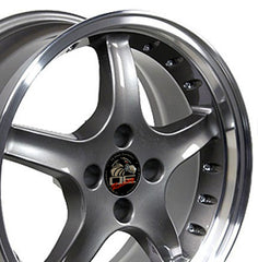 17" Replica Wheel FR04 Fits Ford Mustang Cobra- Design Three-Image-3