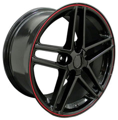 17" Replica Wheel CV07A Fits Chevrolet Corvette - C6 Z06- Design Three-Image-2