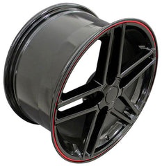 17" Replica Wheel CV07A Fits Chevrolet Corvette - C6 Z06- Design Three-Image-3